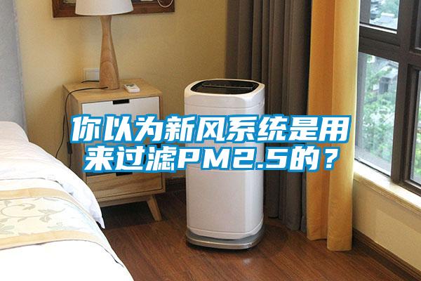 你以為新風(fēng)系統(tǒng)是用來過濾PM2.5的？