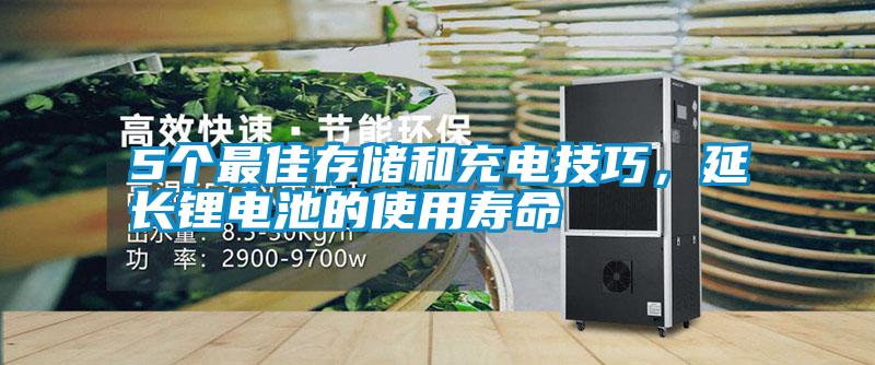 5個最佳存儲和充電技巧，延長鋰電池的使用壽命