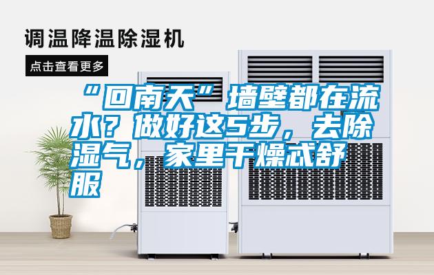 “回南天”墻壁都在流水？做好這5步，去除濕氣，家里干燥忒舒服