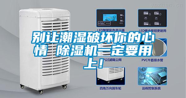 別讓潮濕破壞你的心情 除濕機(jī)一定要用上！