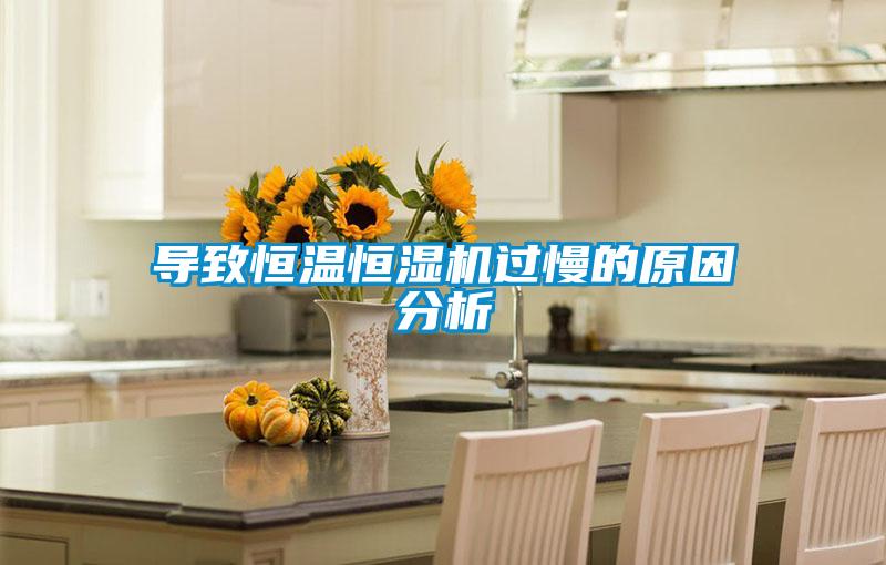 導(dǎo)致恒溫恒濕機(jī)過(guò)慢的原因分析