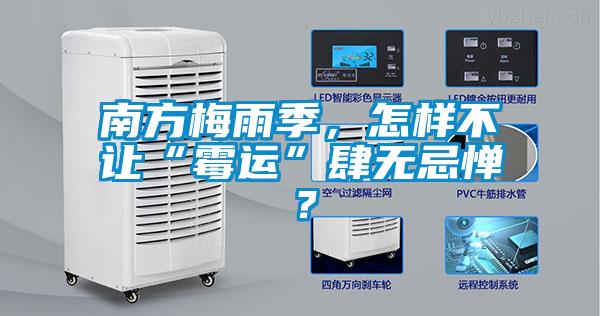 南方梅雨季，怎樣不讓“霉運”肆無忌憚？