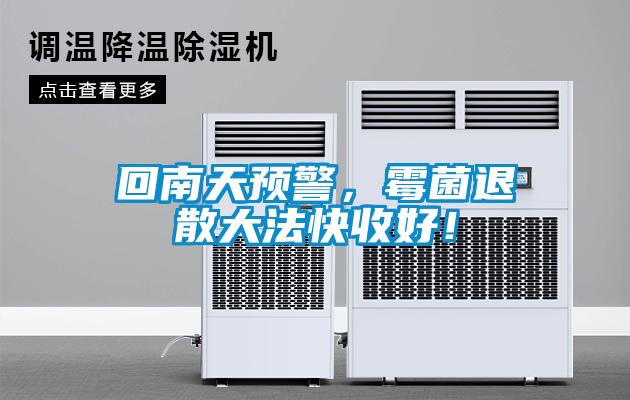 回南天預(yù)警，霉菌退散大法快收好！