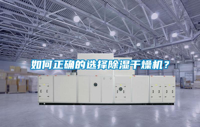如何正確的選擇除濕干燥機？