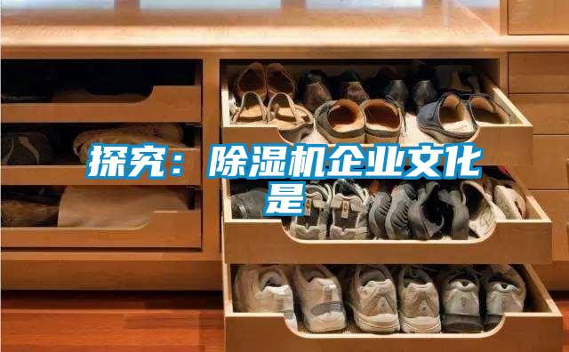 探究：除濕機企業(yè)文化是