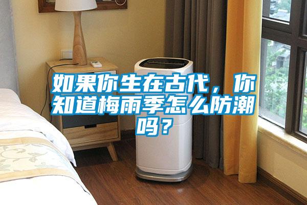 如果你生在古代，你知道梅雨季怎么防潮嗎？