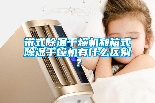 帶式除濕干燥機和箱式除濕干燥機有什么區(qū)別？