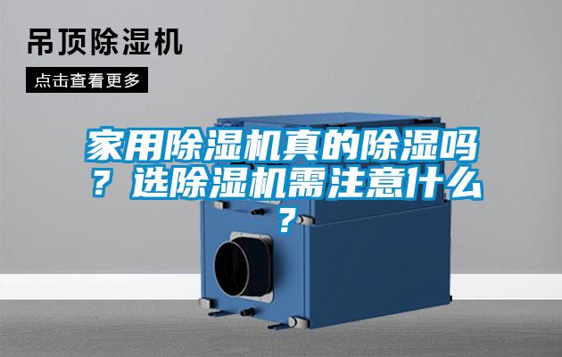 家用除濕機真的除濕嗎？選除濕機需注意什么？