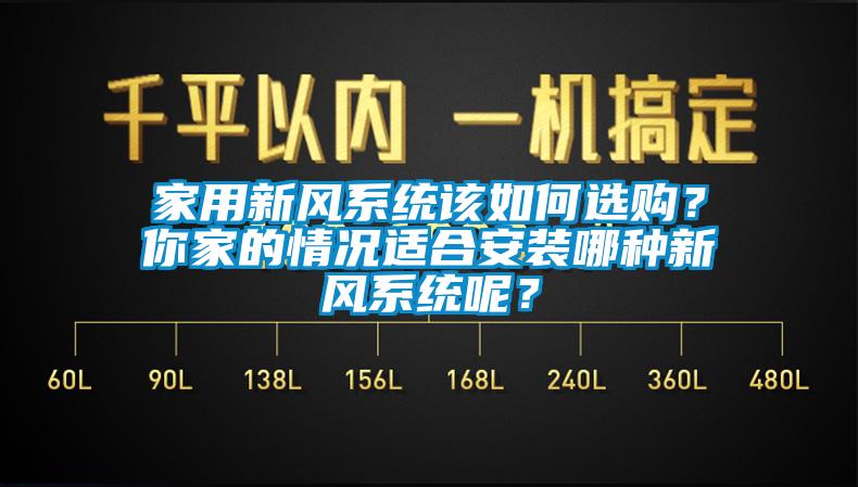 家用新風(fēng)系統(tǒng)該如何選購？你家的情況適合安裝哪種新風(fēng)系統(tǒng)呢？