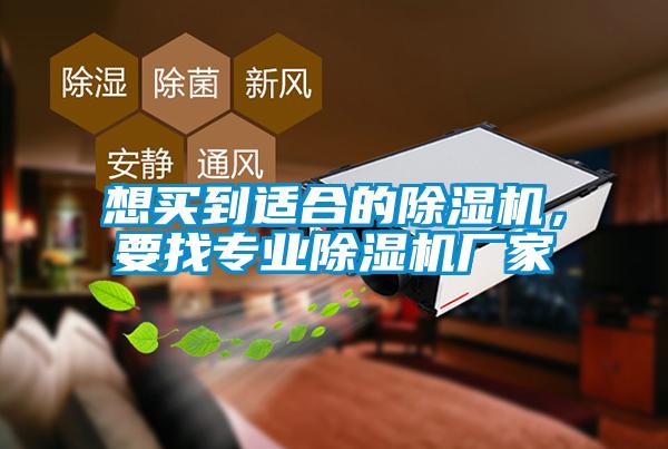 想買到適合的除濕機，要找專業(yè)除濕機廠家