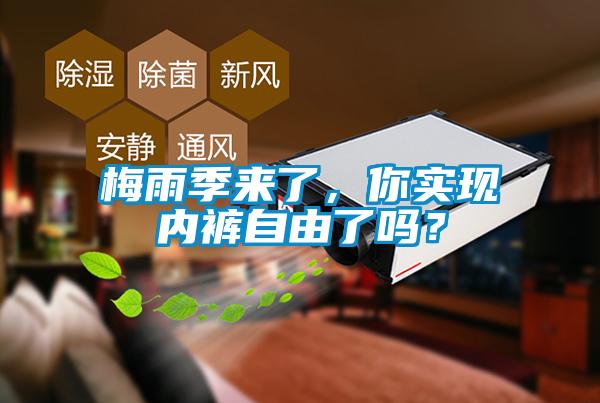 梅雨季來了，你實現(xiàn)內(nèi)褲自由了嗎？