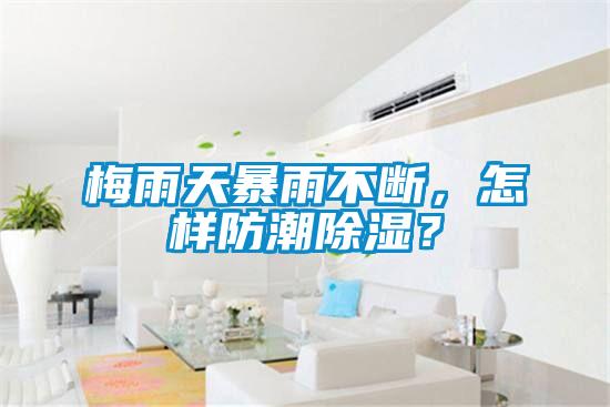 梅雨天暴雨不斷，怎樣防潮除濕？
