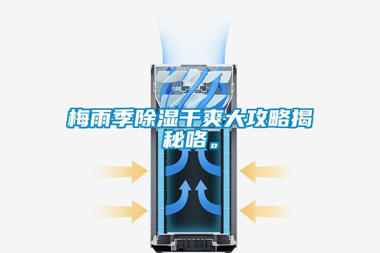 梅雨季除濕干爽大攻略揭秘咯。