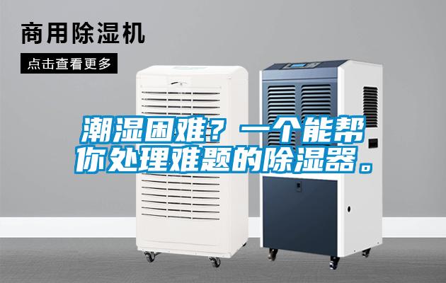 潮濕困難？一個能幫你處理難題的除濕器。