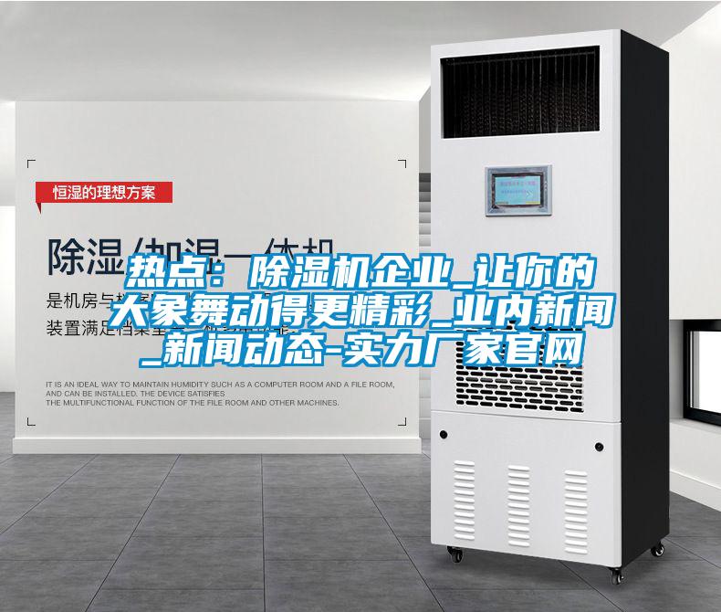 熱點：除濕機(jī)企業(yè)_讓你的大象舞動得更精彩_業(yè)內(nèi)新聞_新聞動態(tài)-實力廠家官網(wǎng)