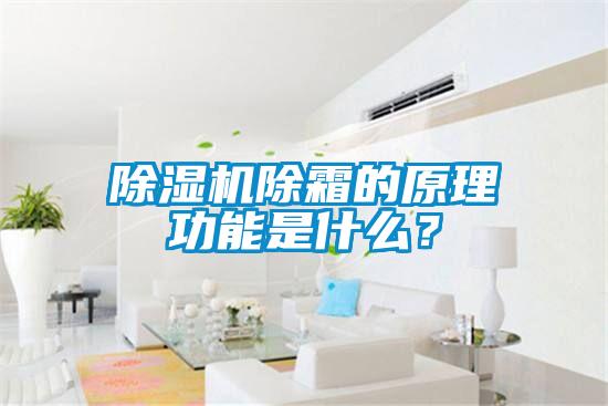 除濕機(jī)除霜的原理功能是什么？