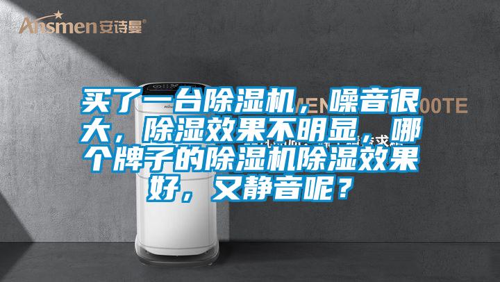 買了一臺(tái)除濕機(jī)，噪音很大，除濕效果不明顯，哪個(gè)牌子的除濕機(jī)除濕效果好，又靜音呢？