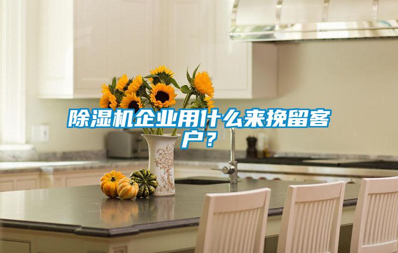 除濕機企業(yè)用什么來挽留客戶？