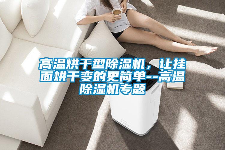 高溫烘干型除濕機(jī)，讓掛面烘干變的更簡(jiǎn)單--高溫除濕機(jī)專題