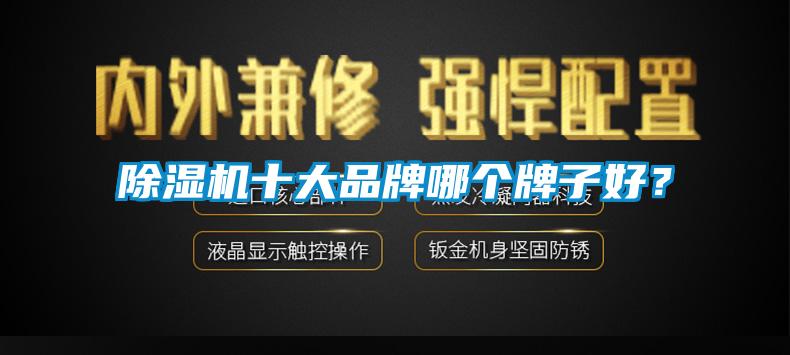 除濕機十大品牌哪個牌子好？