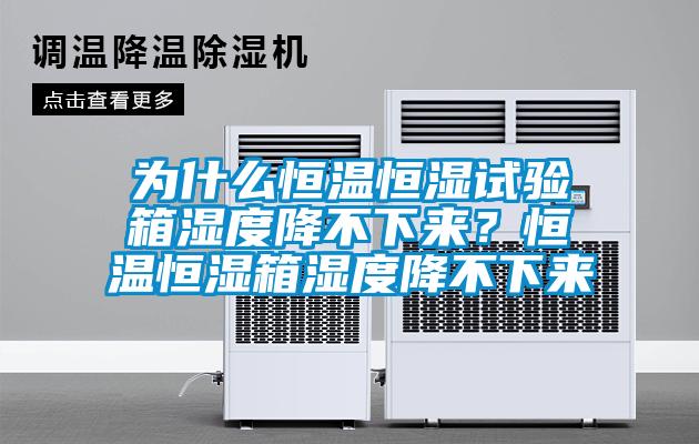 為什么恒溫恒濕試驗(yàn)箱濕度降不下來？恒溫恒濕箱濕度降不下來