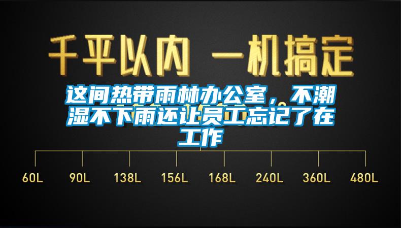 這間熱帶雨林辦公室，不潮濕不下雨還讓員工忘記了在工作