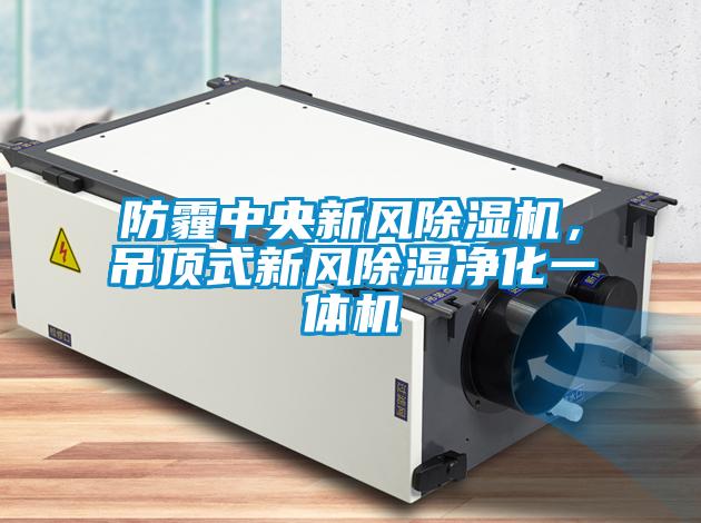 防霾中央新風(fēng)除濕機(jī)，吊頂式新風(fēng)除濕凈化一體機(jī)