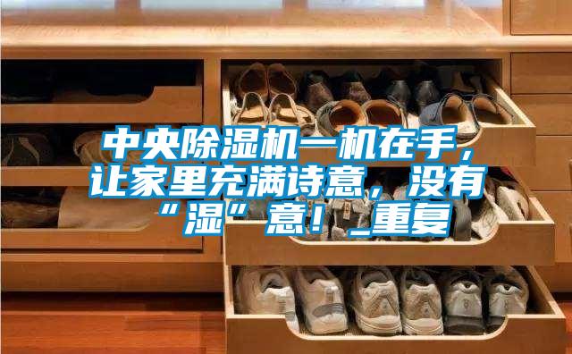 中央除濕機一機在手，讓家里充滿詩意，沒有“濕”意！_重復(fù)