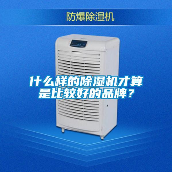 什么樣的除濕機(jī)才算是比較好的品牌？