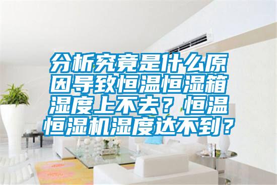 分析究竟是什么原因?qū)е潞銣睾銤裣錆穸壬喜蝗?？恒溫恒濕機(jī)濕度達(dá)不到？