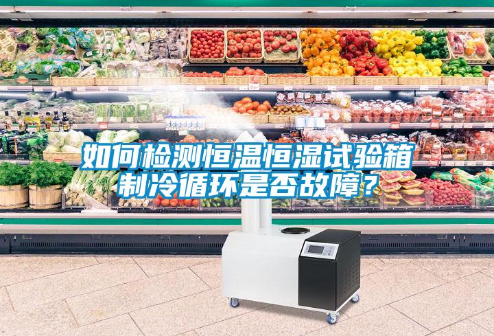 如何檢測恒溫恒濕試驗(yàn)箱制冷循環(huán)是否故障？