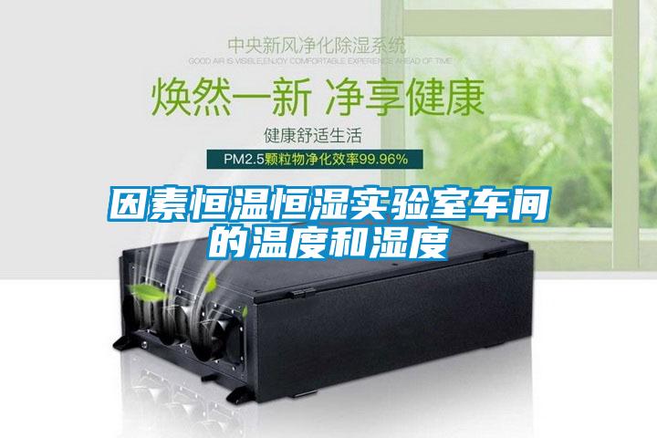 因素恒溫恒濕實(shí)驗(yàn)室車間的溫度和濕度
