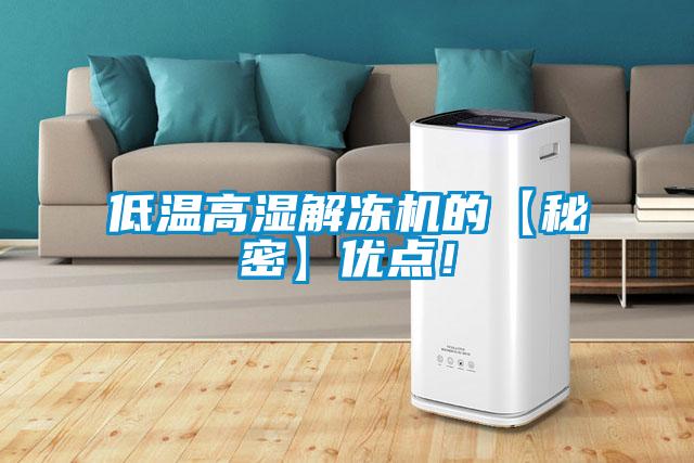 低溫高濕解凍機(jī)的【秘密】優(yōu)點！