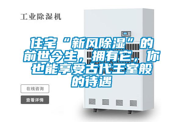 住宅“新風(fēng)除濕”的前世今生，擁有它，你也能享受古代王室般的待遇