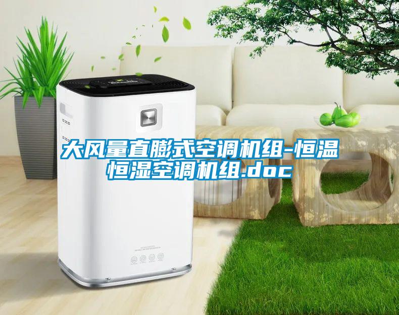 大風(fēng)量直膨式空調(diào)機(jī)組-恒溫恒濕空調(diào)機(jī)組.doc