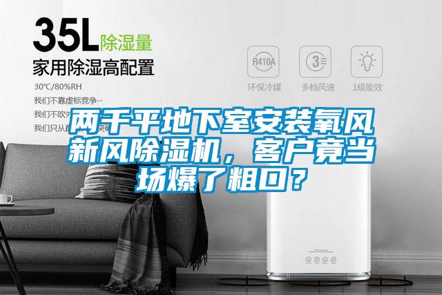 兩千平地下室安裝氧風新風除濕機，客戶竟當場爆了粗口？