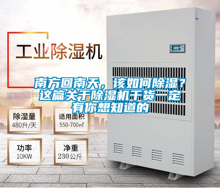 南方回南天，該如何除濕？這篇關(guān)于除濕機干貨一定有你想知道的