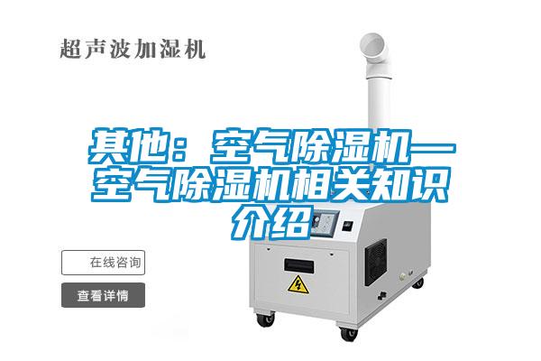 其他：空氣除濕機(jī)—空氣除濕機(jī)相關(guān)知識介紹