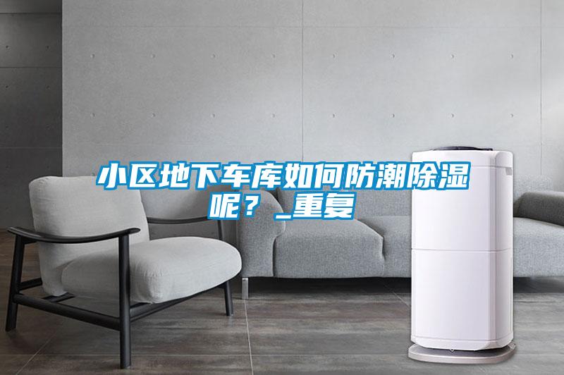 小區(qū)地下車(chē)庫(kù)如何防潮除濕呢？_重復(fù)