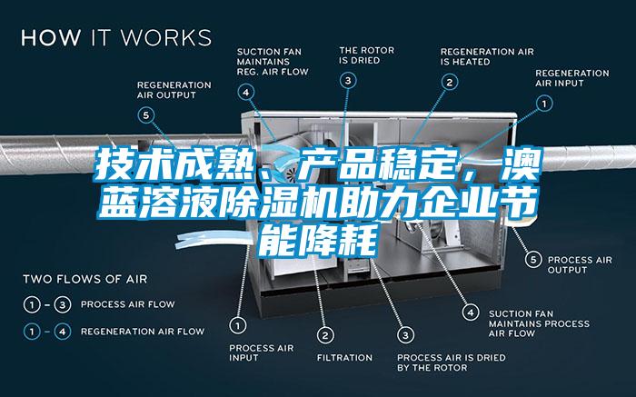 技術(shù)成熟、產(chǎn)品穩(wěn)定，澳藍(lán)溶液除濕機助力企業(yè)節(jié)能降耗