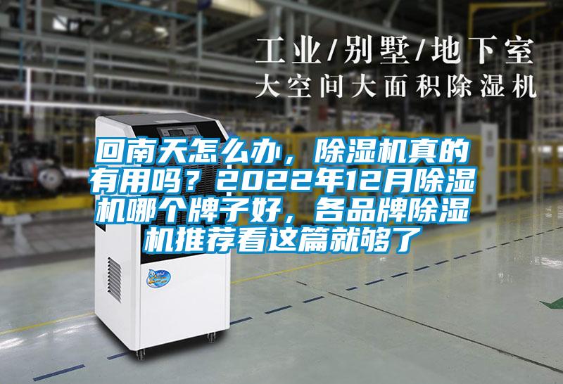 回南天怎么辦，除濕機(jī)真的有用嗎？2022年12月除濕機(jī)哪個(gè)牌子好，各品牌除濕機(jī)推薦看這篇就夠了
