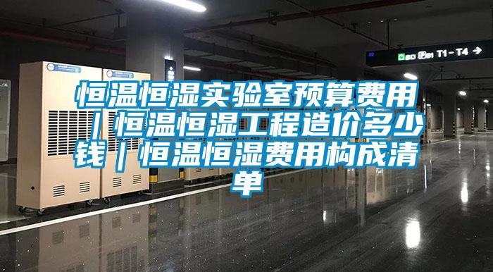 恒溫恒濕實驗室預(yù)算費用｜恒溫恒濕工程造價多少錢｜恒溫恒濕費用構(gòu)成清單