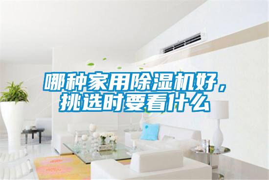 哪種家用除濕機好，挑選時要看什么