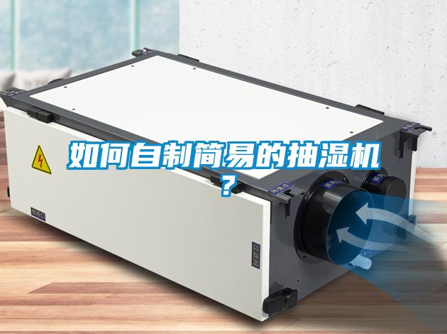 如何自制簡易的抽濕機？