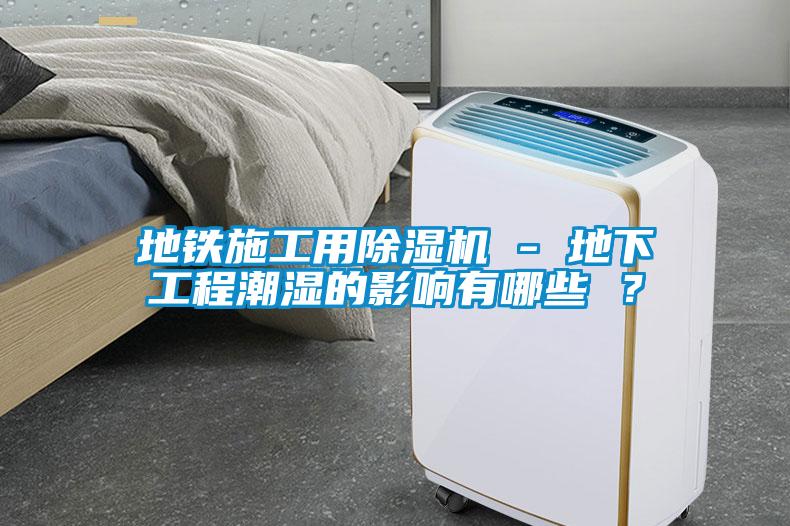 地鐵施工用除濕機 - 地下工程潮濕的影響有哪些 ？