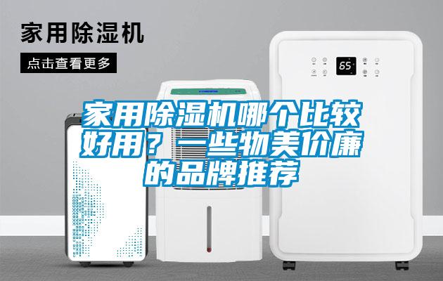 家用除濕機哪個比較好用？一些物美價廉的品牌推薦