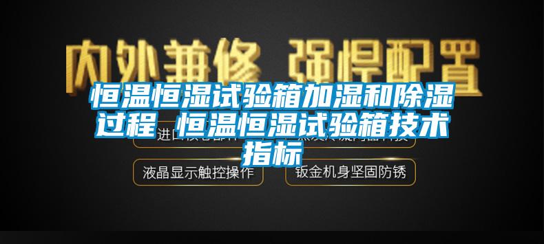 恒溫恒濕試驗箱加濕和除濕過程 恒溫恒濕試驗箱技術(shù)指標(biāo)