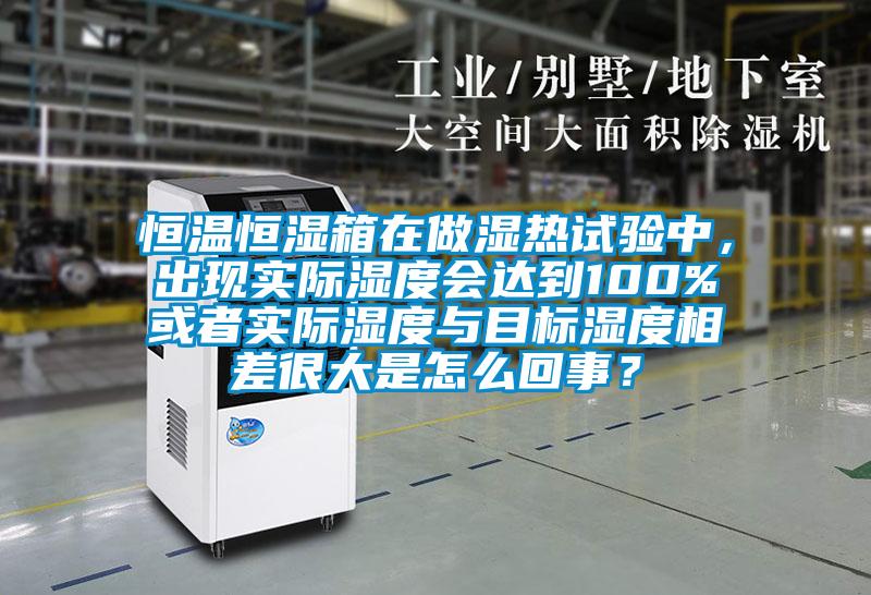 恒溫恒濕箱在做濕熱試驗中，出現(xiàn)實際濕度會達(dá)到100%或者實際濕度與目標(biāo)濕度相差很大是怎么回事？