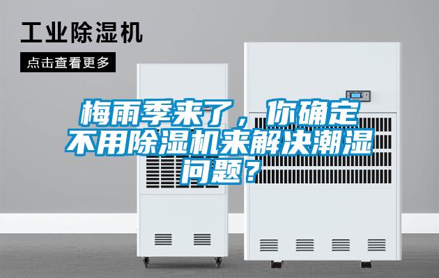 梅雨季來了，你確定不用除濕機來解決潮濕問題？