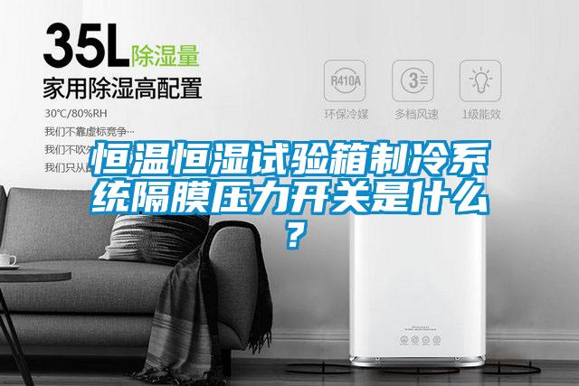 恒溫恒濕試驗(yàn)箱制冷系統(tǒng)隔膜壓力開關(guān)是什么？